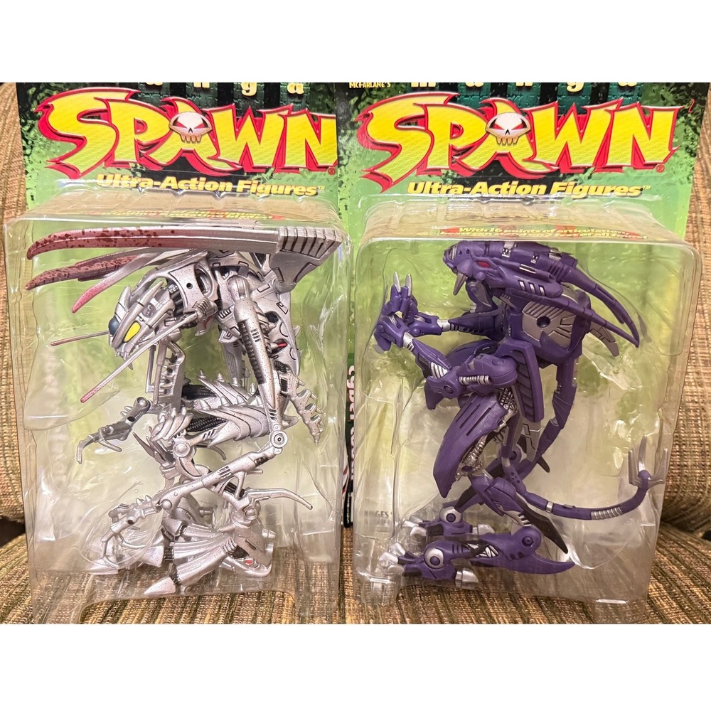 McFarlane Manga Spawn Cyber-Violator & Cyber Tooth Action Figure Lot NIB 1998
